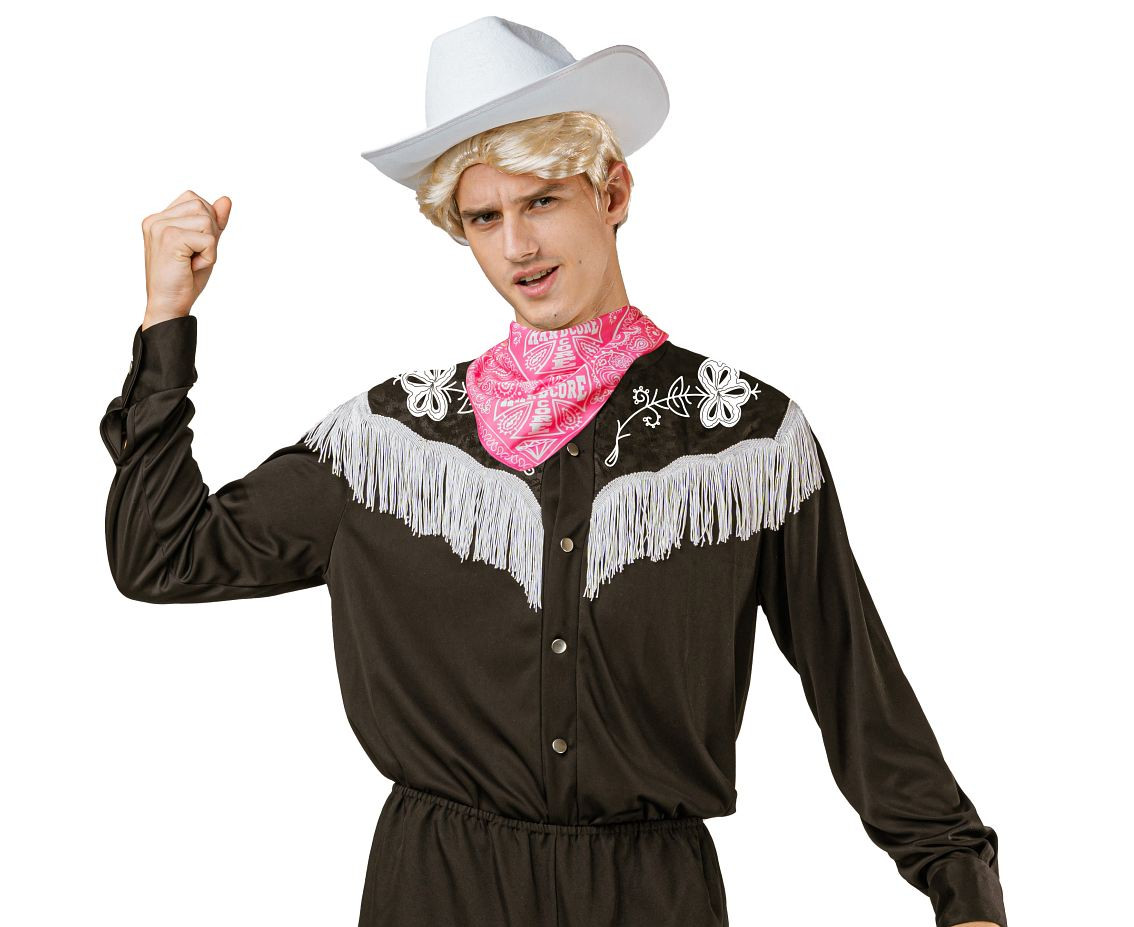 Role play-set for adult Cowboy (hat, scarf, shirt), size 52
